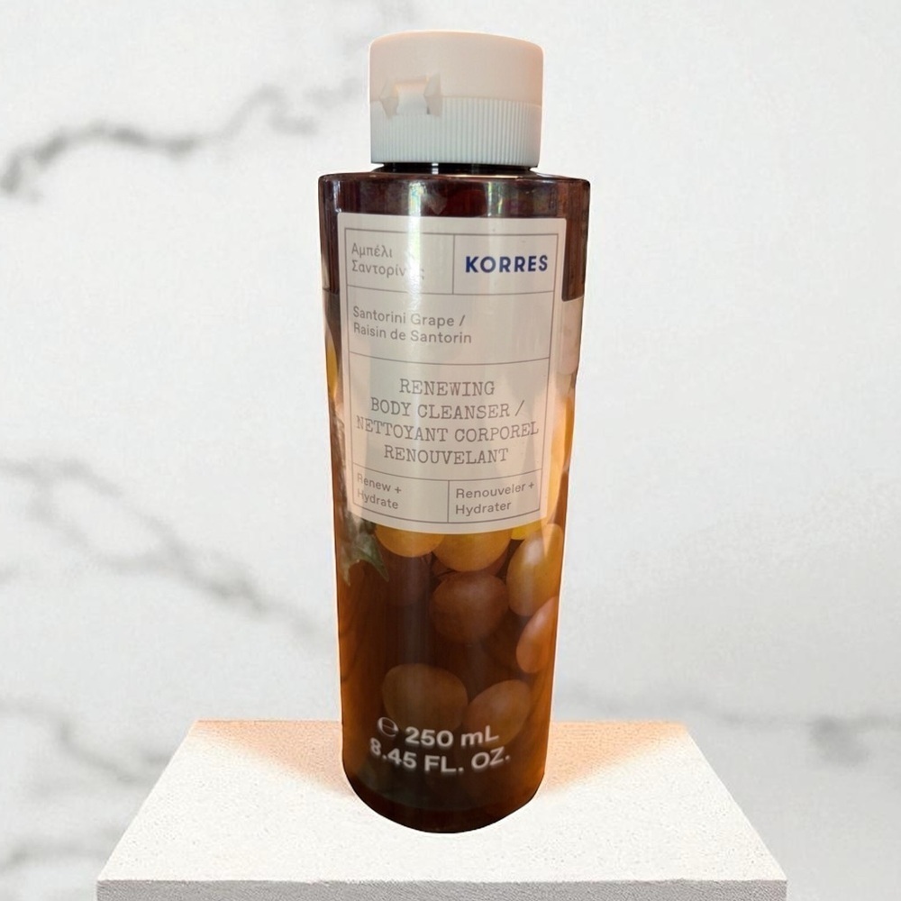 Korres Renewing Body Cleanser Santorini Grape Full Size 8.45oz New